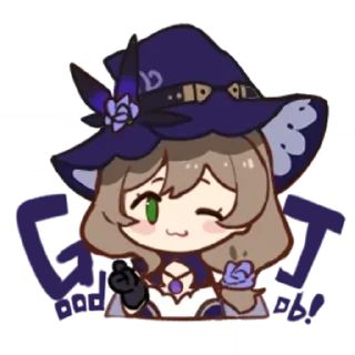 🌟 emoji Genshin Impact Chibi Telegram sticker 9 of 120