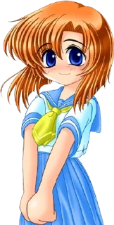 🙂 emoji Higurashii !! Telegram sticker 17 of 86