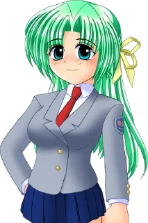 🙂 emoji Higurashii !! Telegram sticker 1 of 86