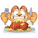 🍗 emoji Orange Sunshine Telegram sticker 22 of 26