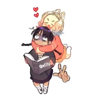 🌟 emoji Wenclair !! [Wednesday + Enid] Telegram sticker 12 of 68