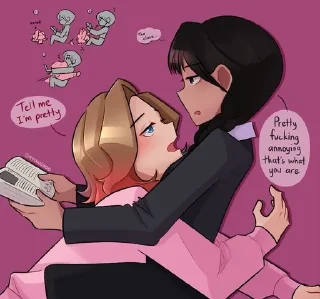 Sticker from Wenclair !! [Wednesday + Enid]
