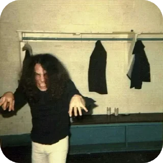 🧍 emoji 🤘RONNIE JAMES DIO🤘 by @Gates_Of_Babylon Telegram sticker 12 of 120