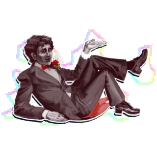 🌹 emoji счастливый человек цезарь Telegram sticker 8 of 11