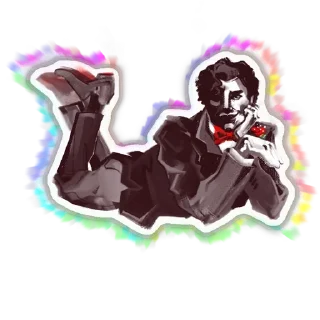🌹 emoji счастливый человек цезарь Telegram sticker 7 of 11