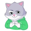 😈 emoji СберКот на чиле @TgSticker Telegram sticker 9 of 31