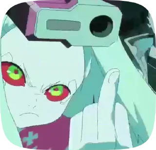 🖕 emoji Edgerunners Telegram sticker 7 of 27
