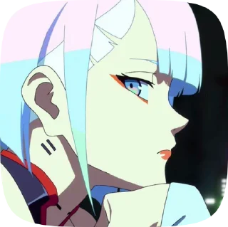 😒 emoji Edgerunners Telegram sticker 24 of 27