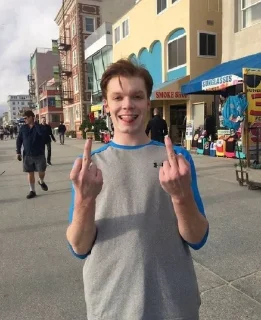 🖕 emoji Shameless Telegram sticker 8 of 11