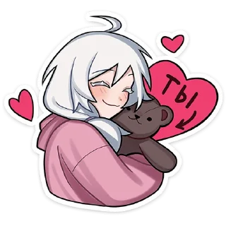🤗 emoji Оля '@KatShiStickers' Telegram sticker 9 of 48
