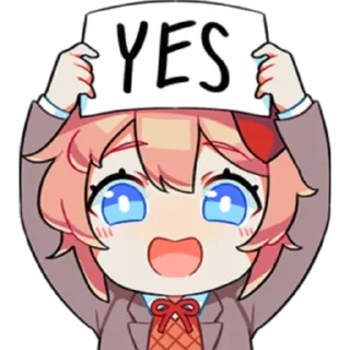 😃 emoji DDLC Telegram sticker 21 of 30