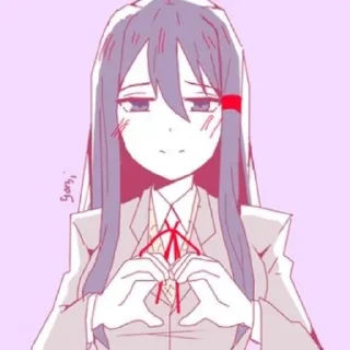 ❣️ emoji Ddlc Telegram sticker 5 of 62