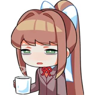 ☕️ emoji DDLC Telegram sticker 11 of 30