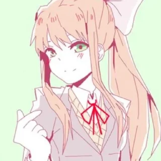 👏 emoji Ddlc Telegram sticker 8 of 62