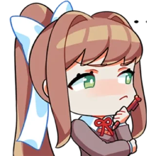 🤔 emoji DDLC Telegram sticker 9 of 30