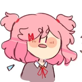 😱 emoji Ddlc Telegram sticker 10 of 62