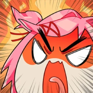 😡 emoji DDLC Telegram sticker 12 of 30