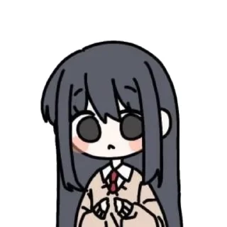 🙃 emoji Ddlc Telegram sticker 12 of 62