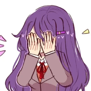 🤭 emoji Ddlc Telegram sticker 11 of 62