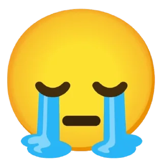 😭 emoji Странные смайлы Telegram sticker 6 of 44