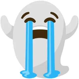 😭 emoji Странные смайлы Telegram sticker 8 of 44