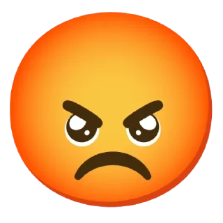 😡 emoji Странные смайлы Telegram sticker 12 of 44