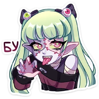 Sticker from Зомбяка '@KatShiStickers'