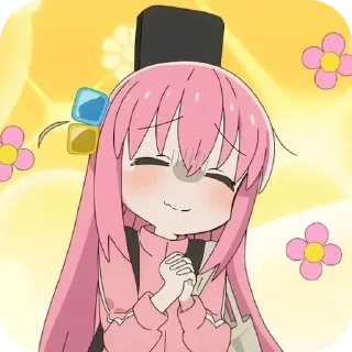 😊 emoji Gotohitori Telegram sticker 16 of 40