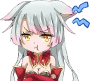 😠 emoji Shiro - White neko :: @line_stickers Telegram sticker 8 of 80