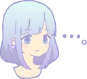 😶 emoji Good night Girl :: @line_stickers Telegram sticker 22 of 120