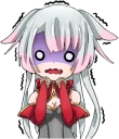 😱 emoji Shiro - White neko :: @line_stickers Telegram sticker 9 of 80
