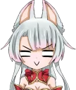 😑 emoji Shiro - White neko :: @line_stickers Telegram sticker 16 of 80