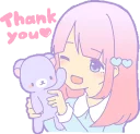 ☺️ emoji Good night Girl :: @line_stickers Telegram sticker 19 of 120