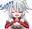 😞 emoji Shiro - White neko :: @line_stickers Telegram sticker 10 of 80