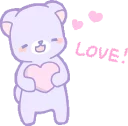💕 emoji Good night Girl :: @line_stickers Telegram sticker 5 of 120