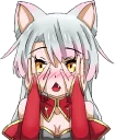 😳 emoji Shiro - White neko :: @line_stickers Telegram sticker 14 of 80