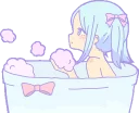 🛀 emoji Good night Girl :: @line_stickers Telegram sticker 8 of 120