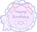 🎂 emoji Good night Girl :: @line_stickers Telegram sticker 7 of 120