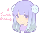 ✨ emoji Good night Girl :: @line_stickers Telegram sticker 14 of 120