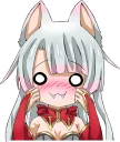 😳 emoji Shiro - White neko :: @line_stickers Telegram sticker 13 of 80