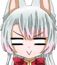 😑 emoji Shiro - White neko :: @line_stickers Telegram sticker 17 of 80