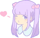 😘 emoji Good night Girl :: @line_stickers Telegram sticker 2 of 120