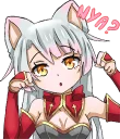 😯 emoji Shiro - White neko :: @line_stickers Telegram sticker 12 of 80