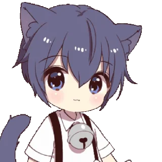 Sticker from Boy of a black cat @nyakwii