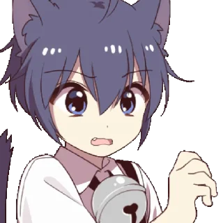 Sticker from Boy of a black cat @nyakwii