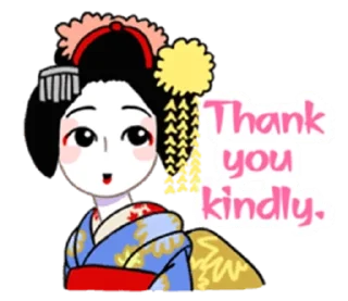 Sticker from Maiko in Kyoto