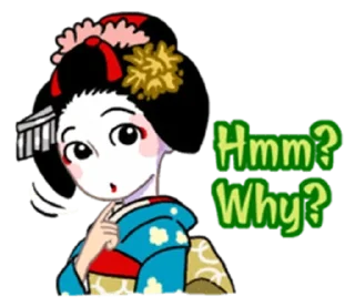 Sticker from Maiko in Kyoto