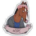 😕 emoji bojack Telegram sticker 16 of 23