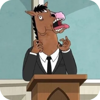 🤪 emoji BoJack HorseMan :: @fuck>off Telegram sticker 11 of 60