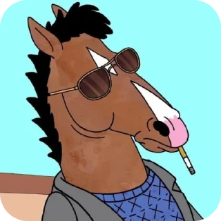 😎 emoji BoJack HorseMan :: @fuck>off Telegram sticker 5 of 60